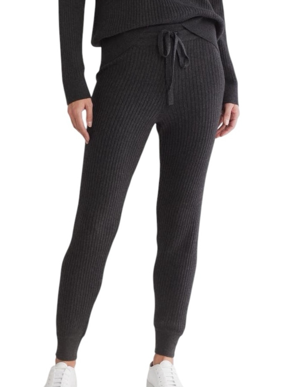 Women’s Spiritual Gangster Luxe Essential Rib Jogger Black New Medium